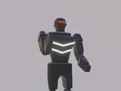 Black Robot 3D model