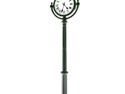 Street clock 3D model