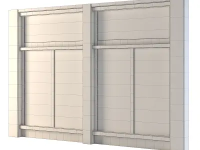 Factory Front Wall 3D model