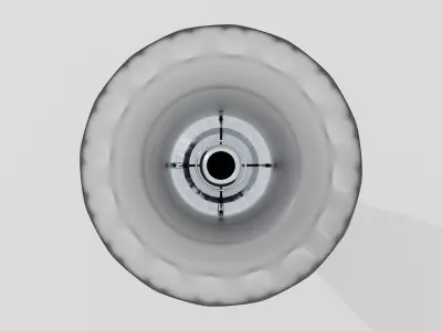 Vintage Oil Lamp Low-poly 3D model