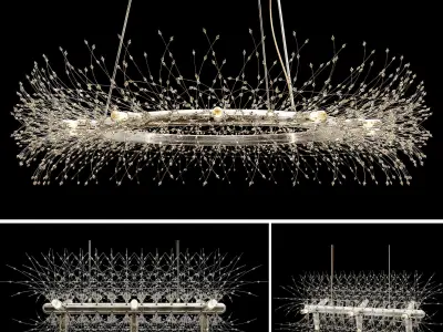 Crystal Chandelier Collection 002 3D model