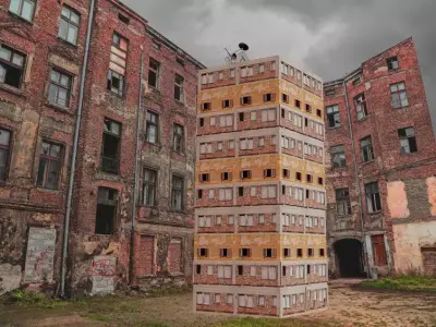 Old Abandoned Building 3D Model Free 3D model