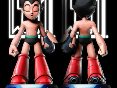 ASTRO BOY N2 - LITTLE MACHINE WESM COLLECTION 3D print model 3D print model