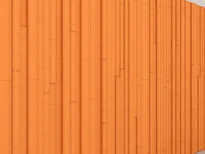 Wood panel light 3D model