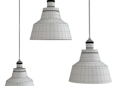 Baskin Chimney Pendant Light Low-poly 3D model