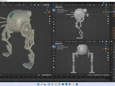 Sci-Fi Steampunk Mech 3D model