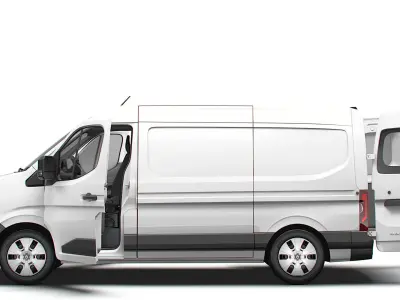 Renault Master L2H2 Van HQ Interior 2024 3D model
