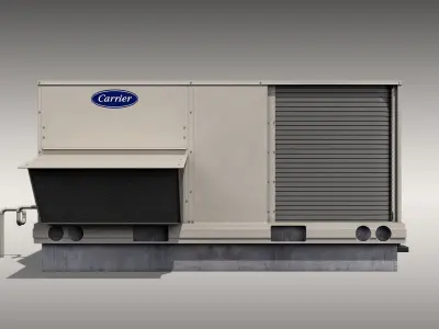 Carrier Rooftop Air Conditioner Low-poly 3D model