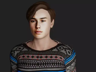 Trendy Teenager 3D model