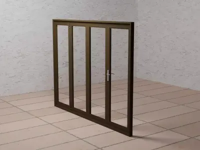 ALUMINUM FOLDING DOOR 3D model