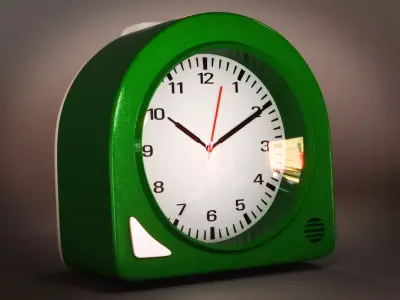 Alarm Clock 04 Low-poly 3D model