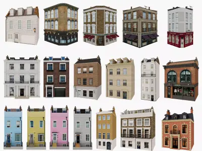 London street houses pack 2