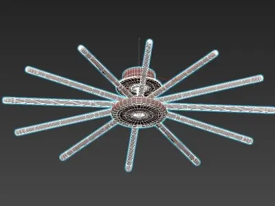 dunkel spider ceiling light 3D model
