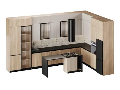 Modern kitchen 27 3D model