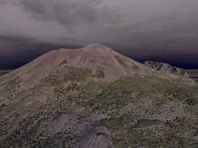 Mount Vesuvius Multipurpose Terrain Model 3D model