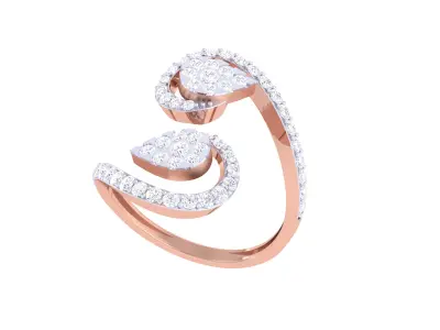  Women Ring MTL 3dm STL OBJ FBX Details 3D print model 101
