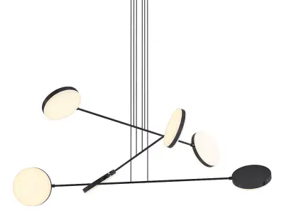 AK751 chandelier with four circles 3D model