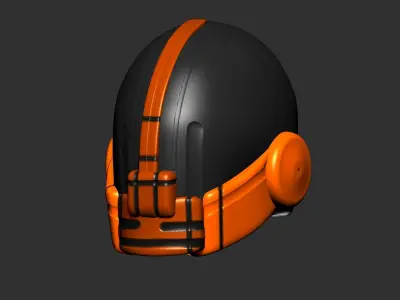 helmet high poly sculpt 3d printable  3D model 107