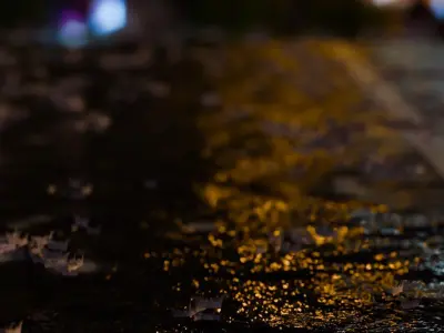 Animated Rain Low-poly 3D model