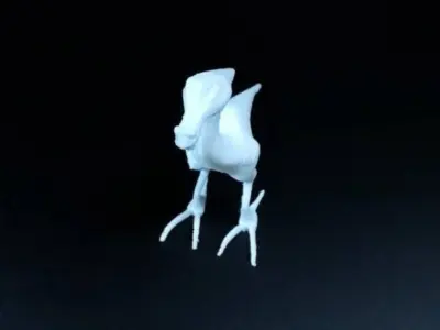 Alien dinosaur creature 3D print model