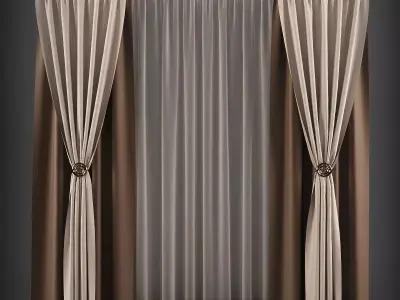 Curtain 3D model 12 3D model