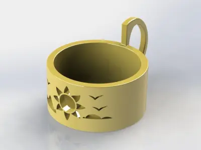 Keys Tray 9 Sunshine  3D print model