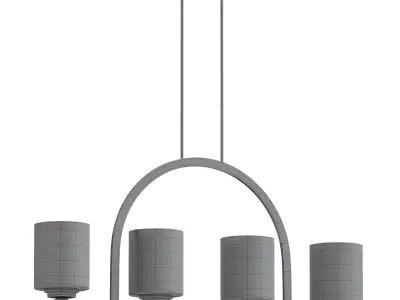Studio 5 4-Light Island Fixture 3D model