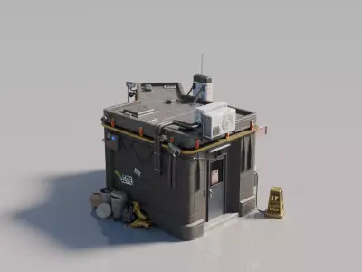 Cyberpunk House 3 3D model