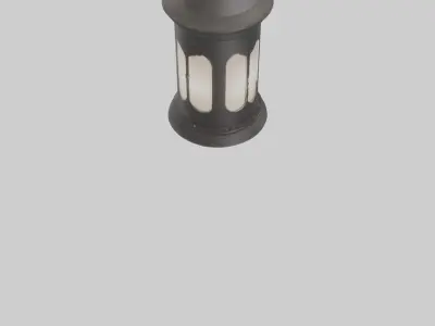 Outdoor lantern model Low-poly 3D model