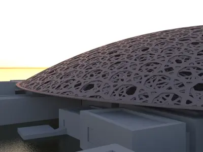  Louvre Abu Dhabi Museum 3D Model 