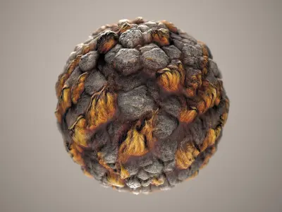 10 Materials Lava Seamless PBR Volume 1 Texture