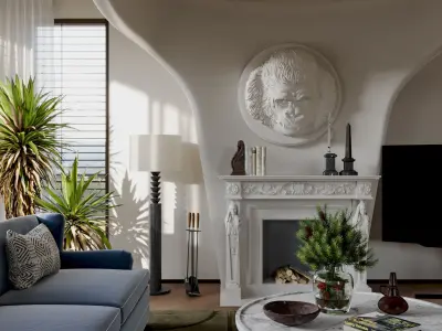 Apartment interior scenes   3D model buy
