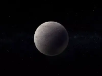 Dwarf Alien Planet or Moon 07 Low-poly 3D model