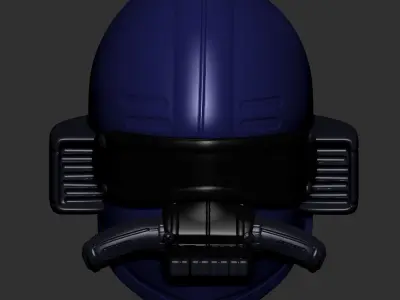 helmet high poly sculpt 3d printable ver 7 3D model 3D model