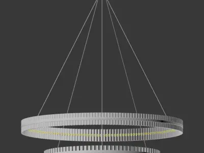 Saturno II Large Pendant 3D model