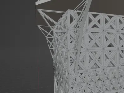 Eiffel Tower Low-poly 3D model
