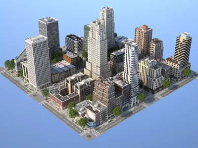 Midtown City 3D model