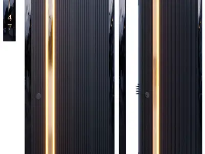 Hide Burkovsky the door 3D model