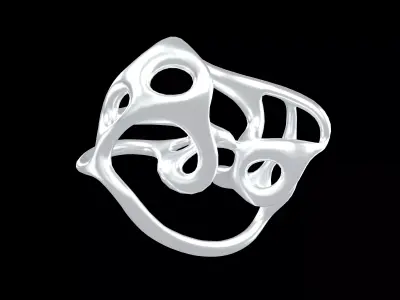 Abstract Shape v30 002 Low-poly 3D model