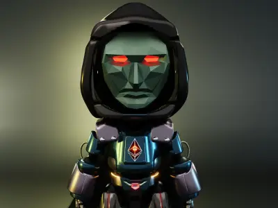 Frontman Robot Squid Game Low-poly 3D model