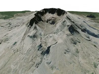 Mount St Helens 3D model