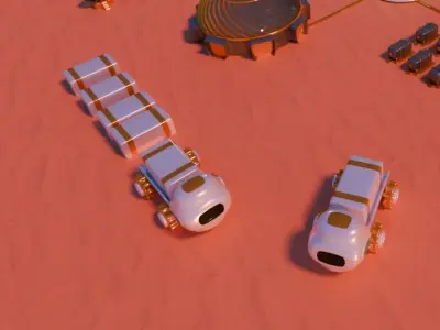 Mars colony 3D model