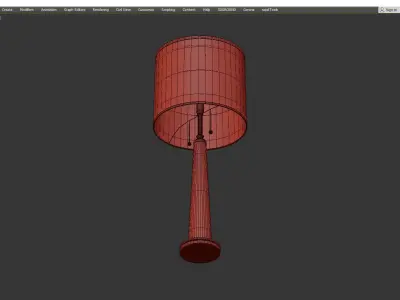 Chelsea House Bubble Glass Column Table Lamp Low-poly 3D model