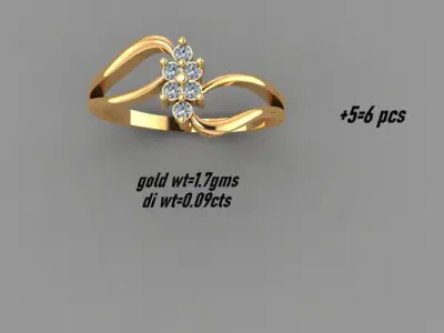 Dazzle and Shine Diamond Rings Collection 3D print model