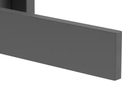 Atlantic Tupai Rapido Curvaline Turis Matt Black  3D model