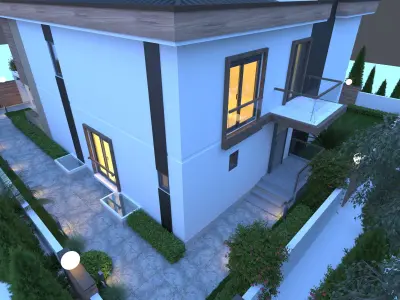 VILLA ATILGAN TEPEOREN GARDEN Low-poly 3D model