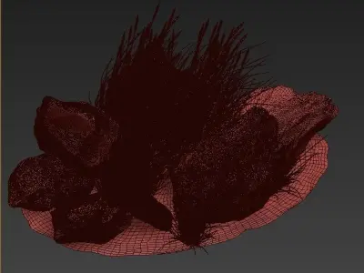 Stone and Bush Pack 31 3D model