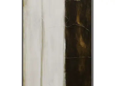 Set of 3 Abstract Paintings in Frames 3D model 120