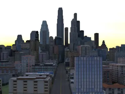 City 59 Low-poly 3D model