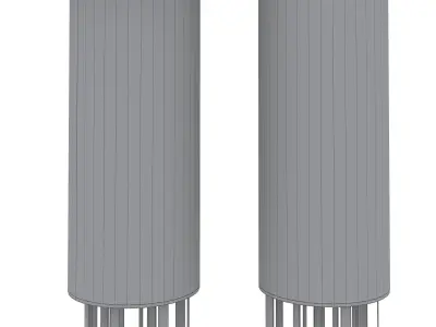 Street advertising information stand Egero by mmcite 3D model